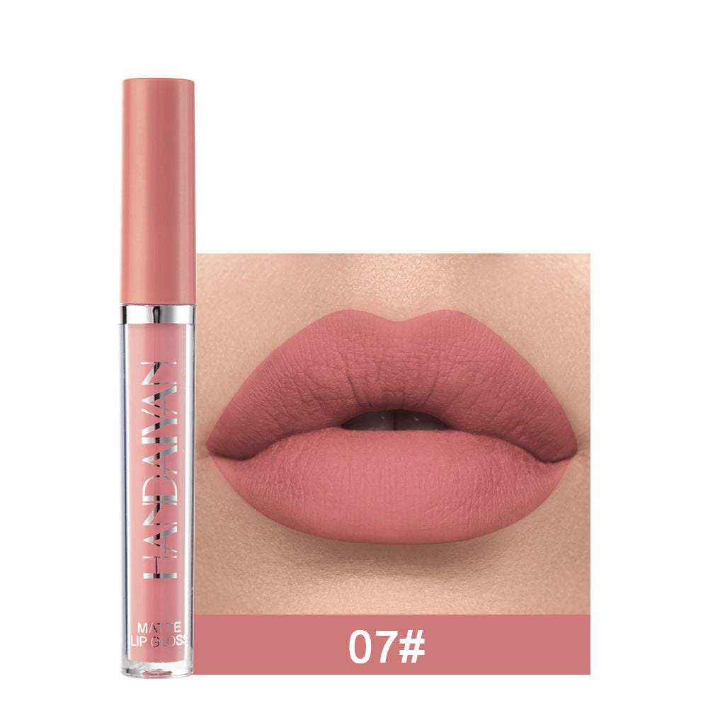 Matte Non-stick Cup Lip Gloss, Non-fading Matte Liquid Lipstick