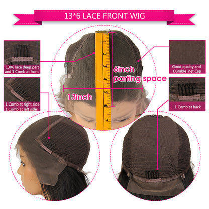 13x6 Braided Wigs Synthetic Lace Front Wig Blac