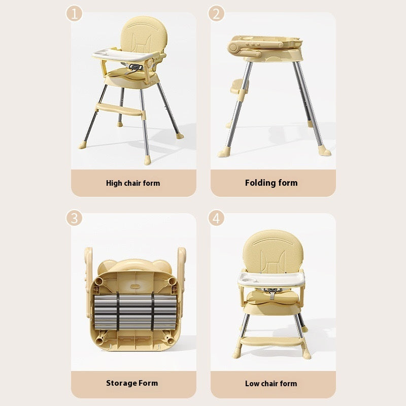 Baby Multifunctional Foldable Children's Dining Chair