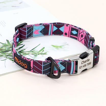 New Dog Cute Pet Neck Lettering Collar