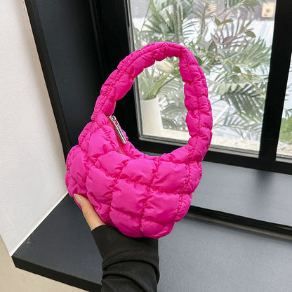 Nylon Cloth Fashion This Year Popular Pleated Small Bag For Women