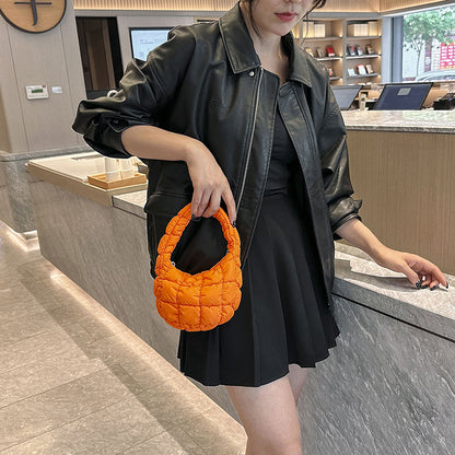 Nylon Cloth Fashion This Year Popular Pleated Small Bag For Women