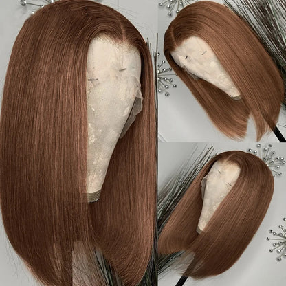 European And American Black Front Lace Wig