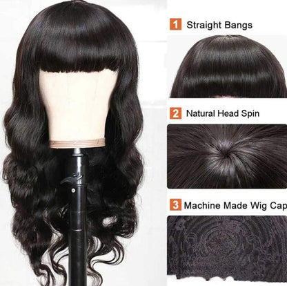 BODY WAVE Full Machine Made Non-lace Wigs